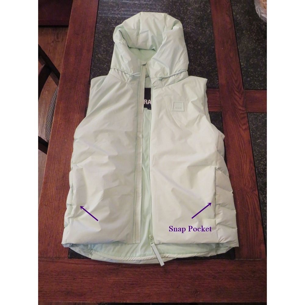 Rains Loop Vest Unisex Mineral Green Size Small Waterproof Windproof Breathable - Picture 8 of 15